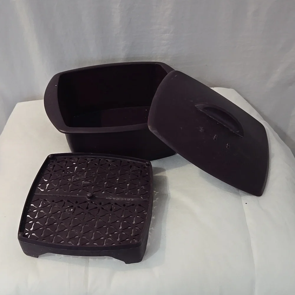 Dark Purple Epicure Lidded Container Rice Cooker - Picture 2 of 5